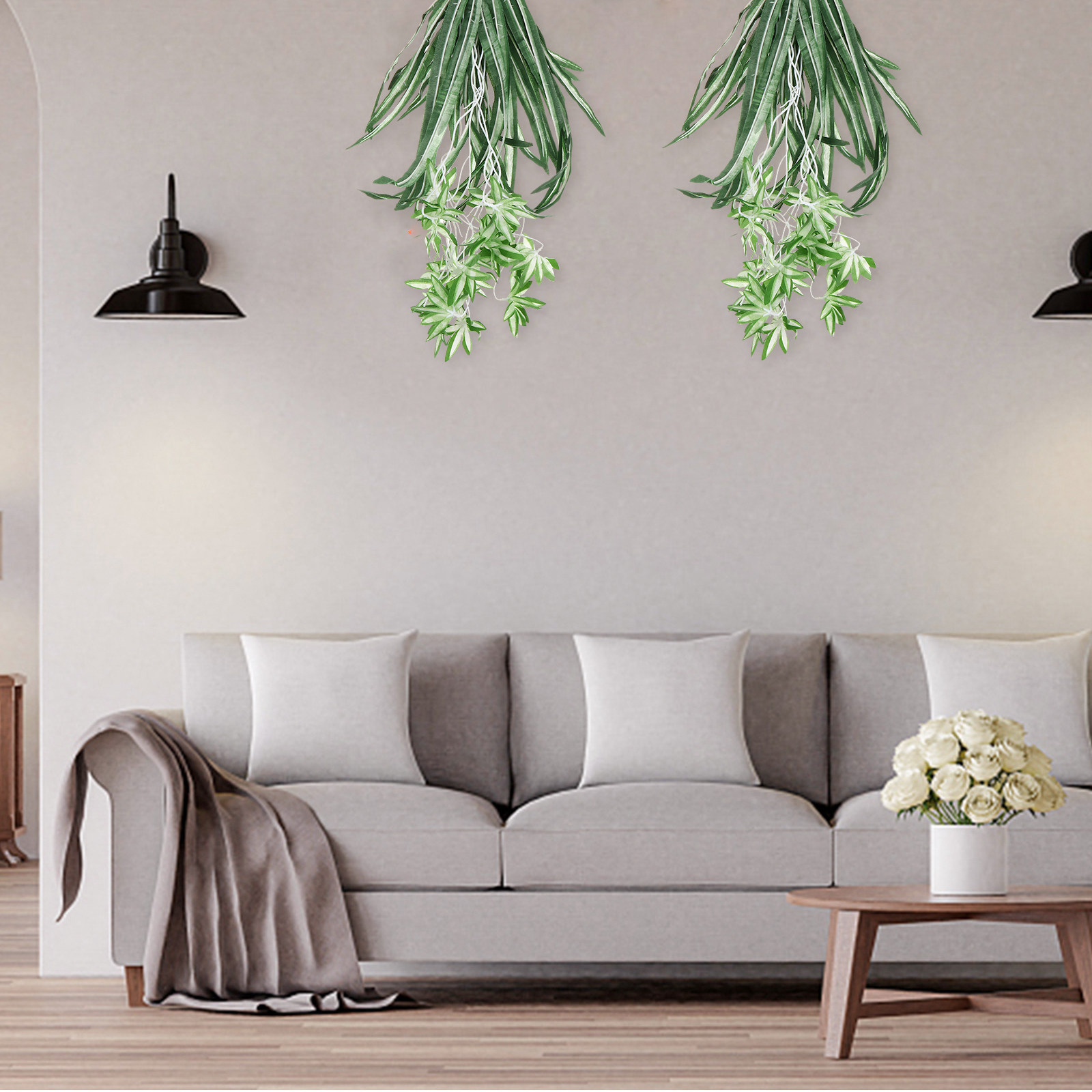 Spider Plant Hanging - 1Pcs Realistic Artificial Chlorophytum Fake Spider