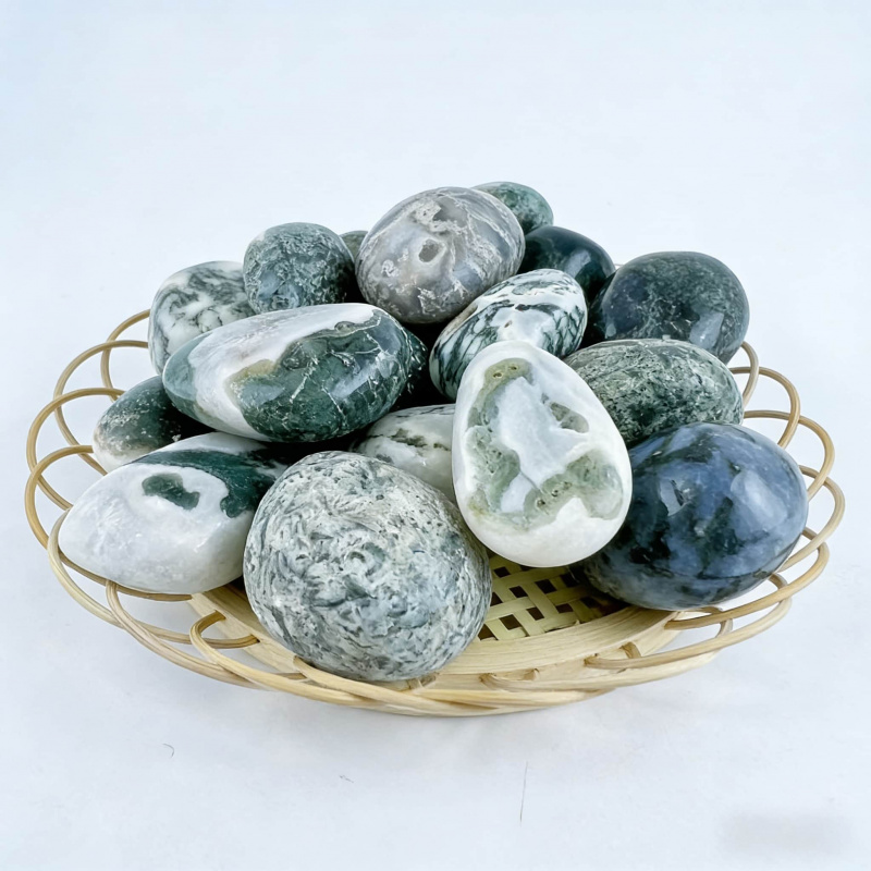 Natural Moss Agate Crushed Sto - Echeveria Succulent 리뷰 및 가격