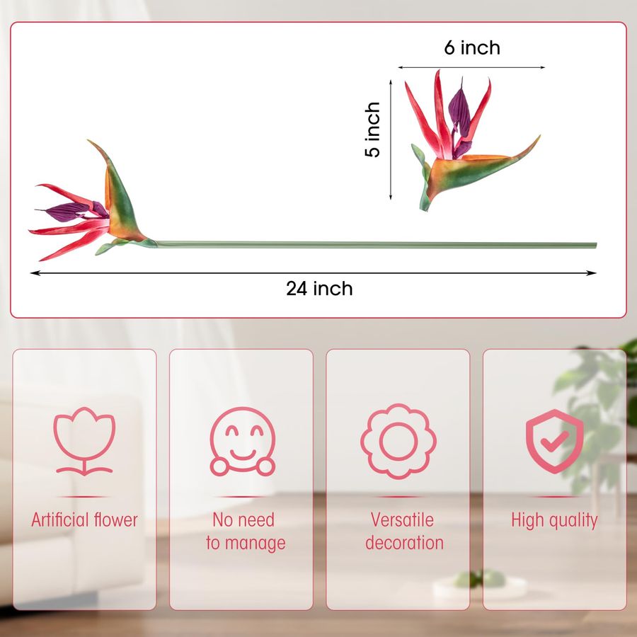 12 Pcs Bird of Paradise Artifi - Bird Paradise Strelitzia 리뷰 및 가격