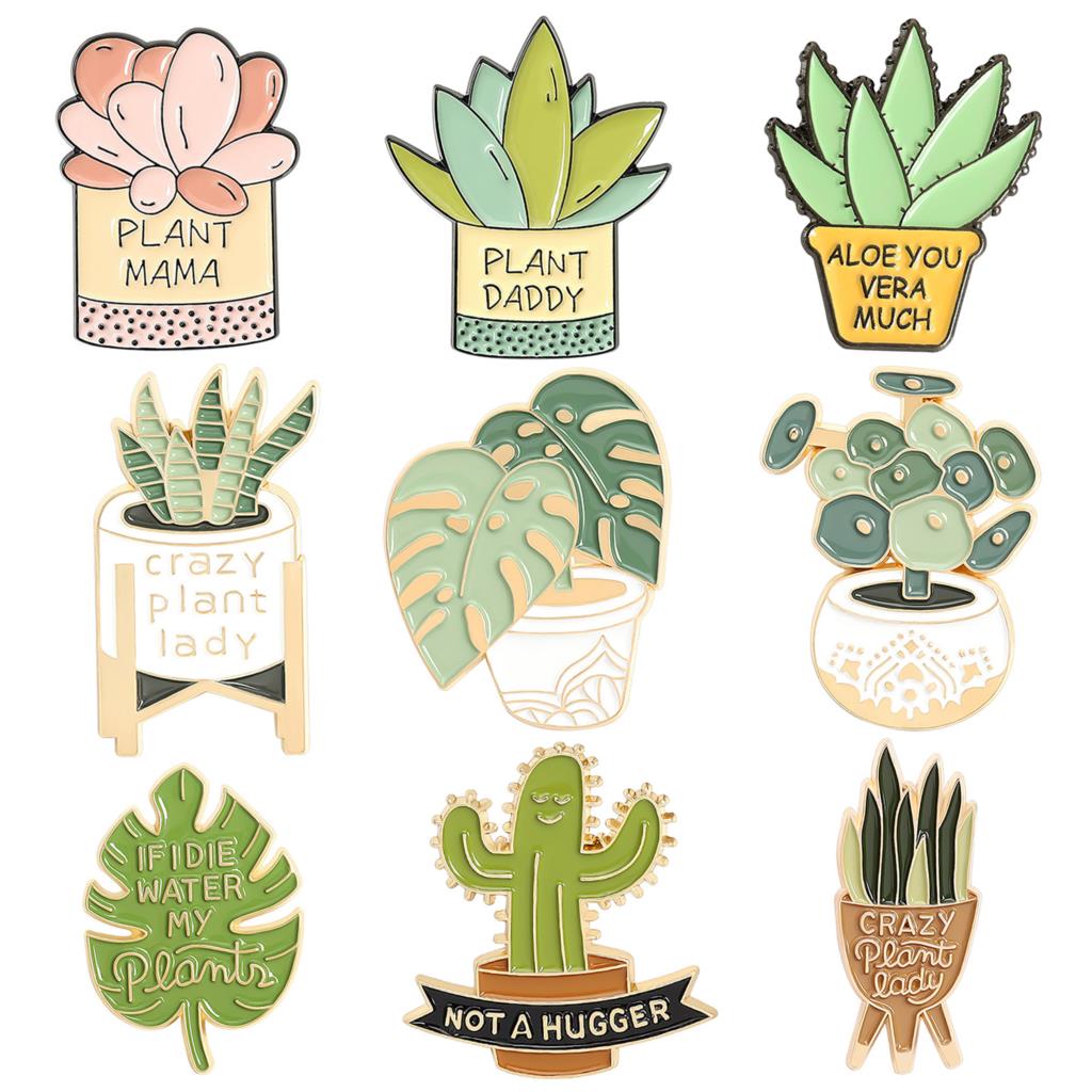 Potted Plant Brooch Monstera A - Aloe Vera Pot 리뷰 및 가격