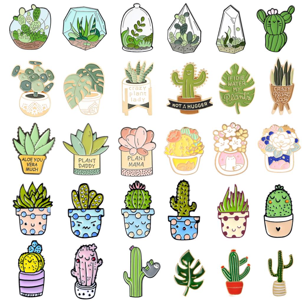 Potted Plant Brooch Monstera A - Aloe Vera Pot 리뷰 및 가격