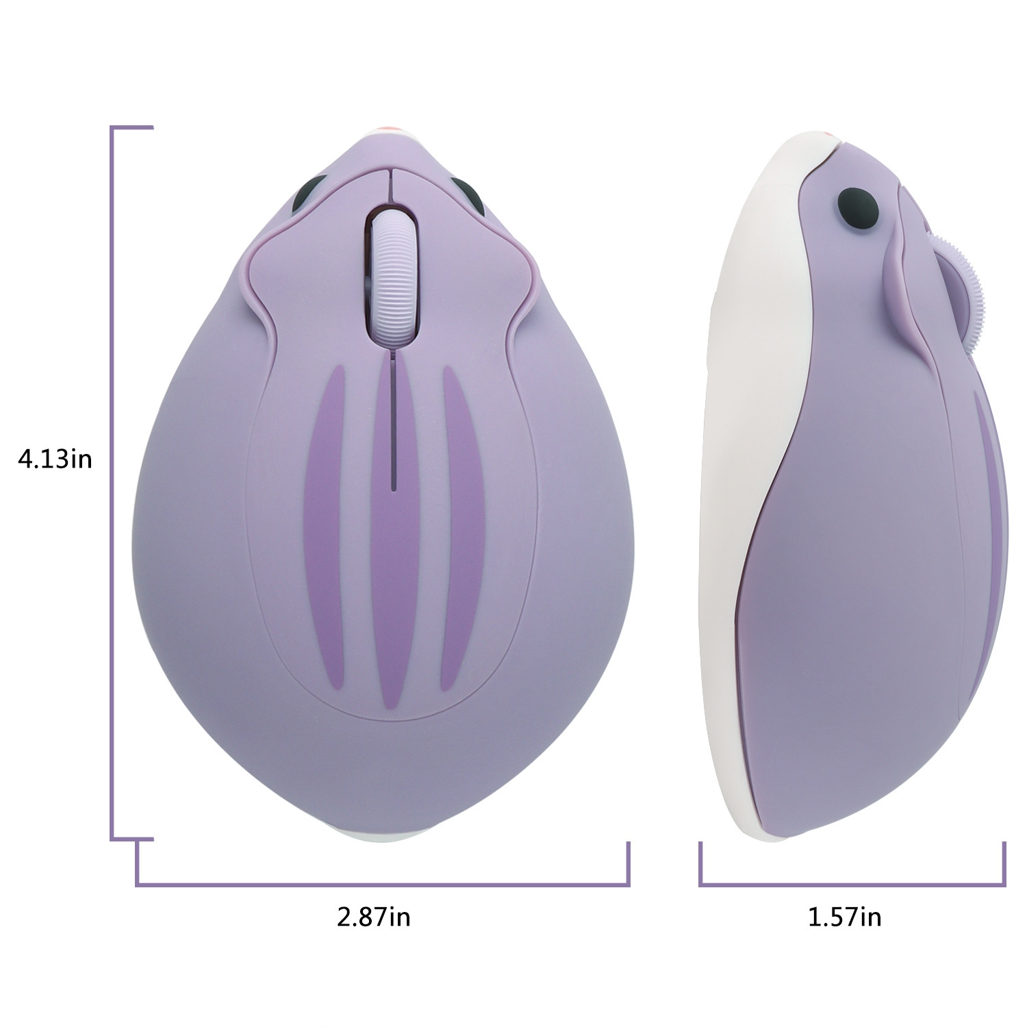 2.4G Wireless Mouse Purple Ham - Tradescantia Purple 리뷰 및 가격