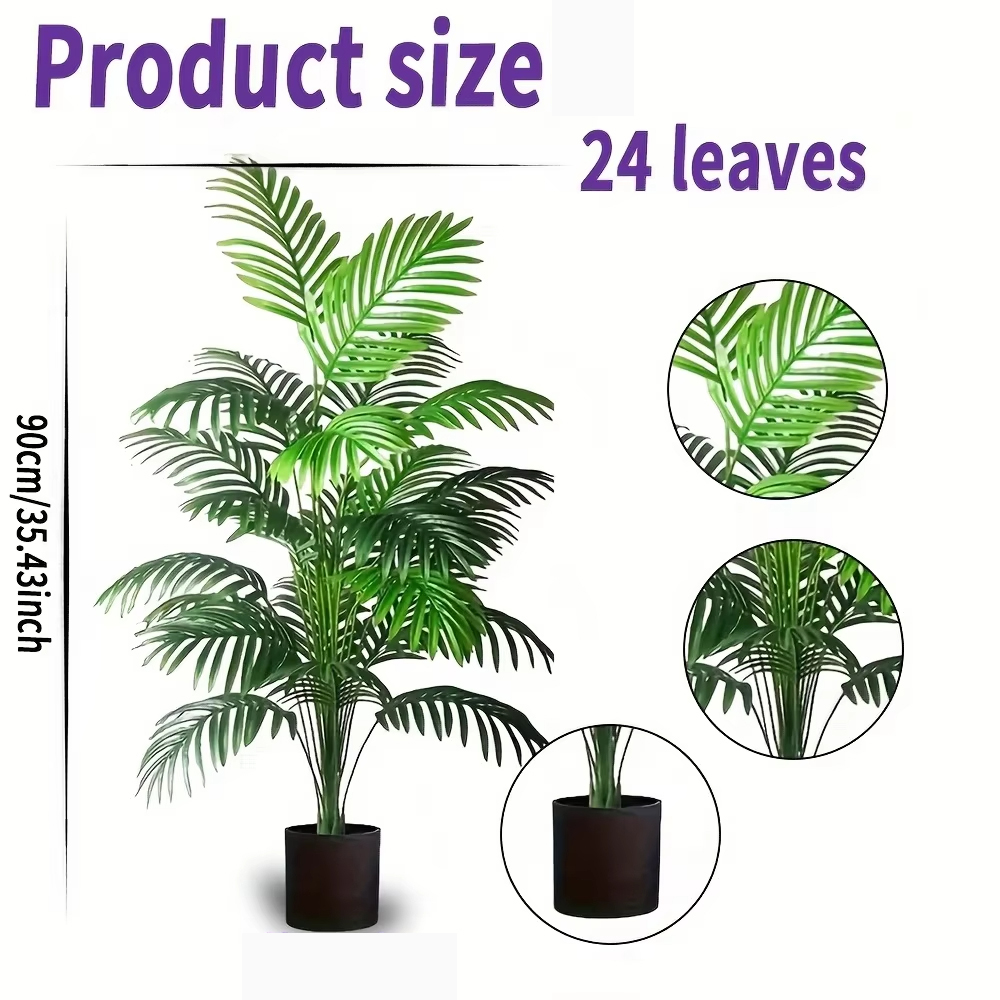 24 Leaves Areca Palm Artificia - Dracaena Marginata 리뷰 및 가격