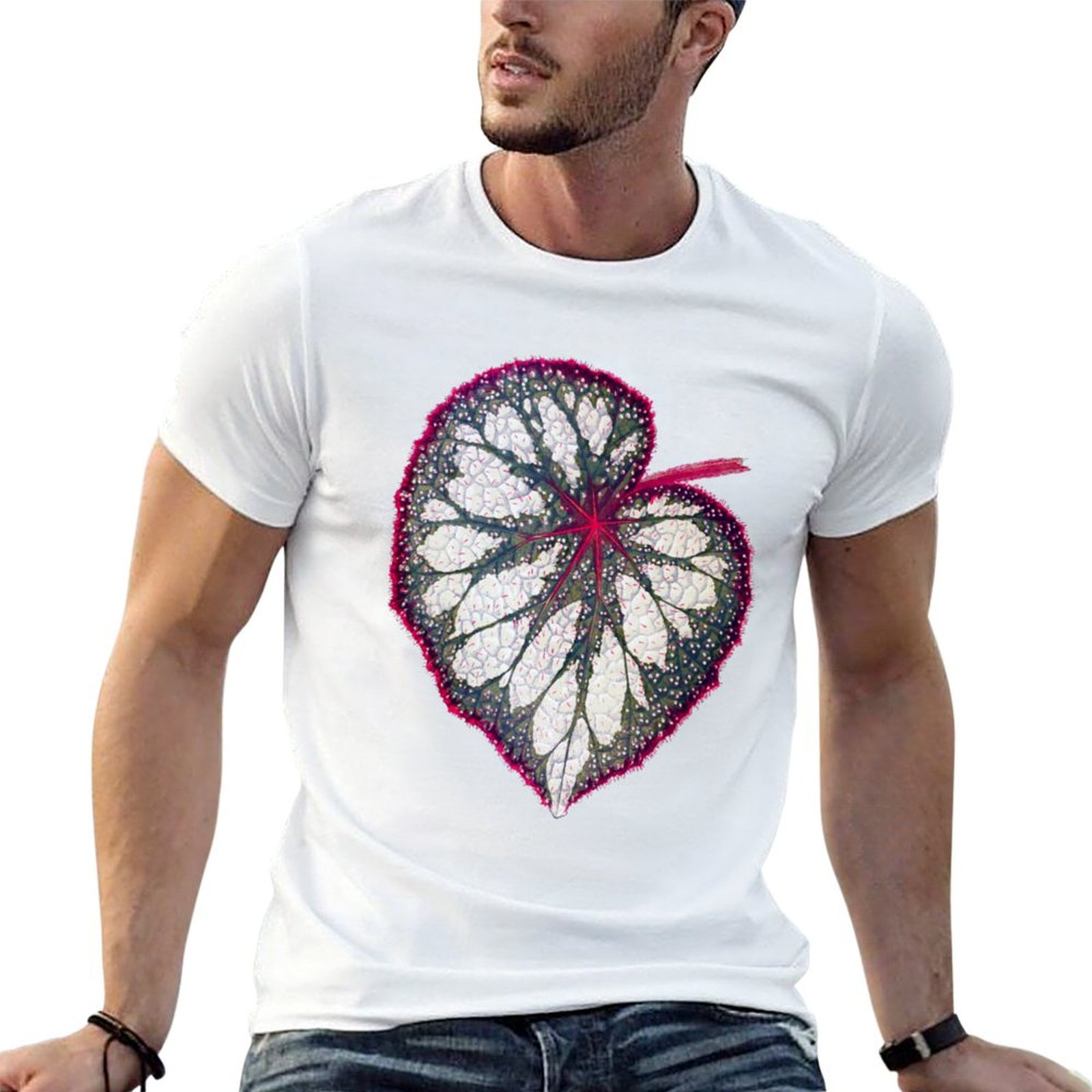 Begonia rex T-Shirt man graphi - Begonia Rex 리뷰 및 가격
