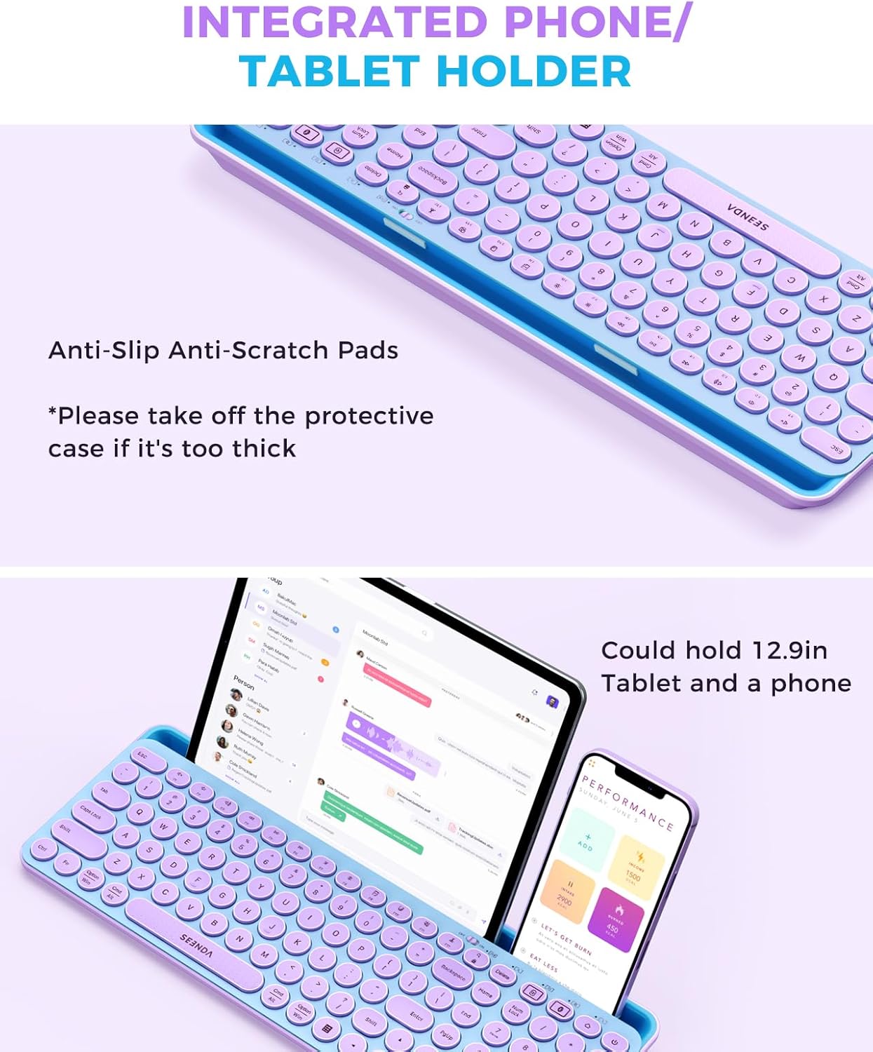 Wireless Keyboard and Mouse Co - Tradescantia Purple 리뷰 및 가격