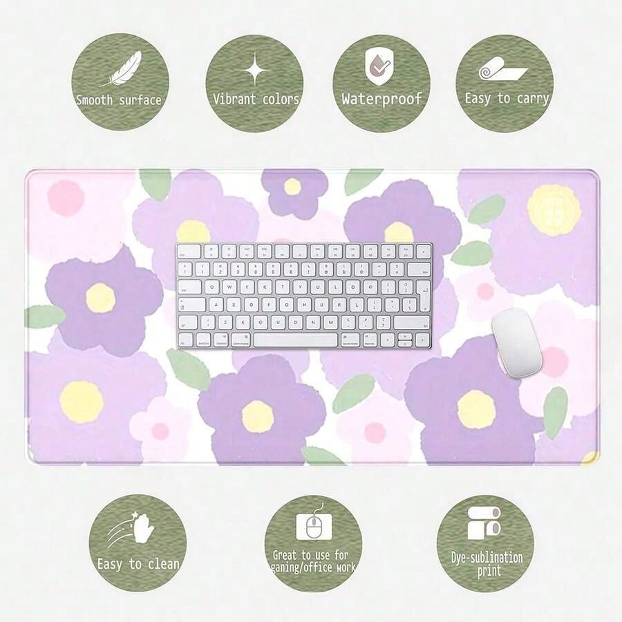 Purple Flower Mouse Pad - Larg - Tradescantia Purple 리뷰 및 가격