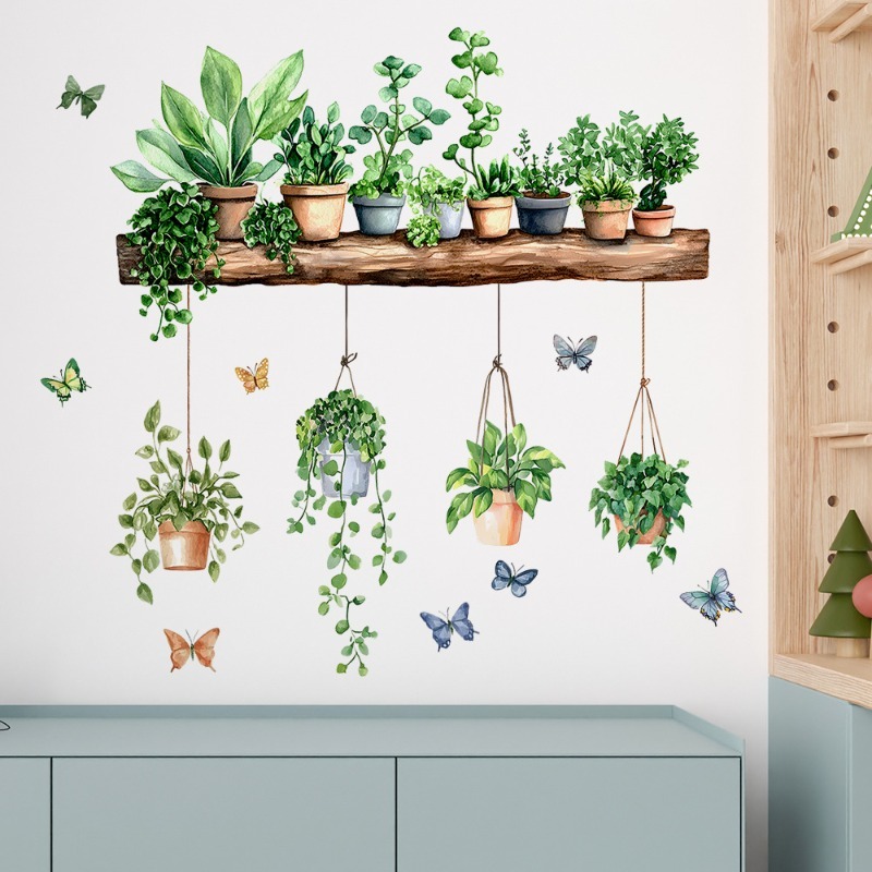 3D Potted Green Plant Shelf Wa - Echeveria Succulent 리뷰 및 가격