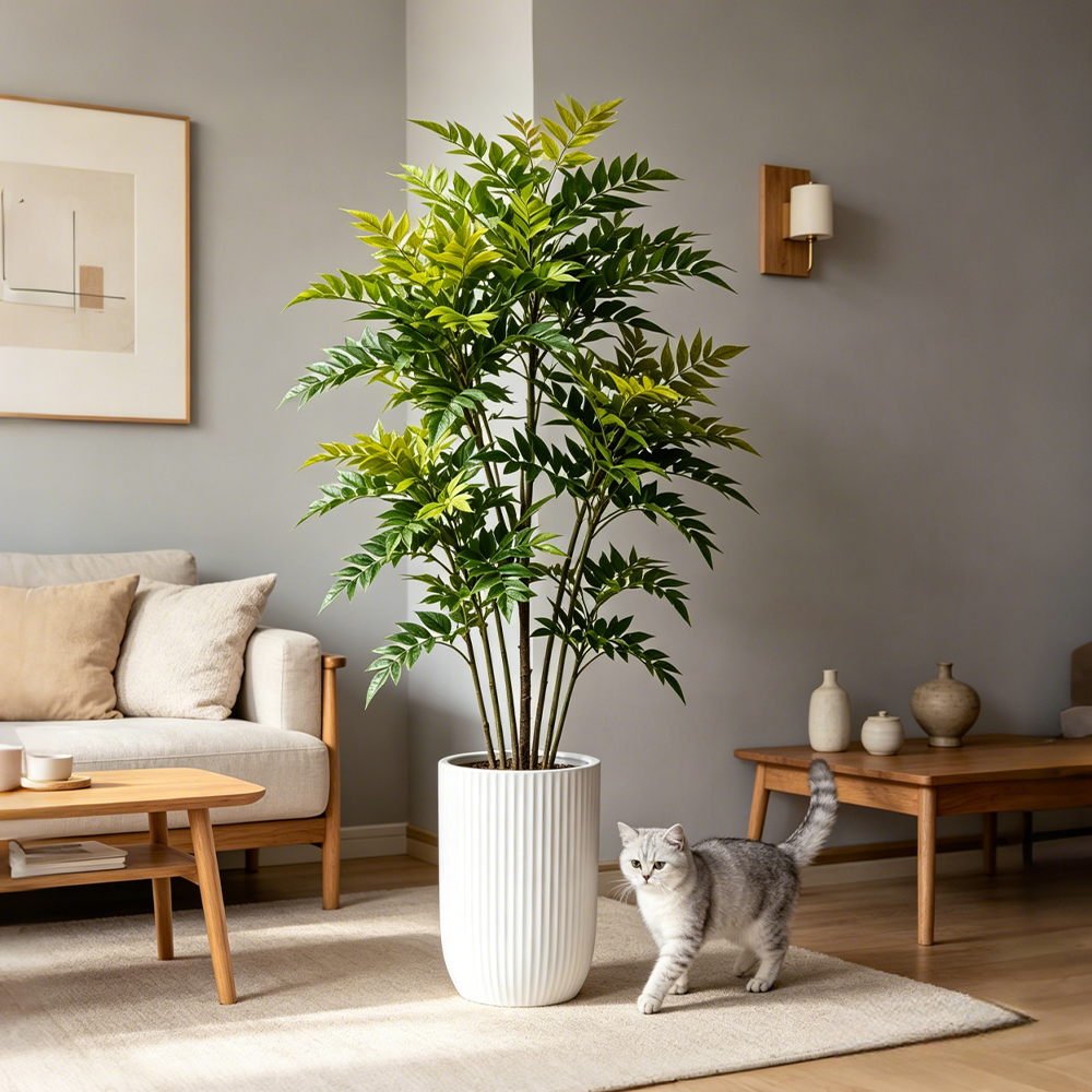 73-135cm Artificial Nandina Pl - Ficus Lyrata Tree 리뷰 및 가격