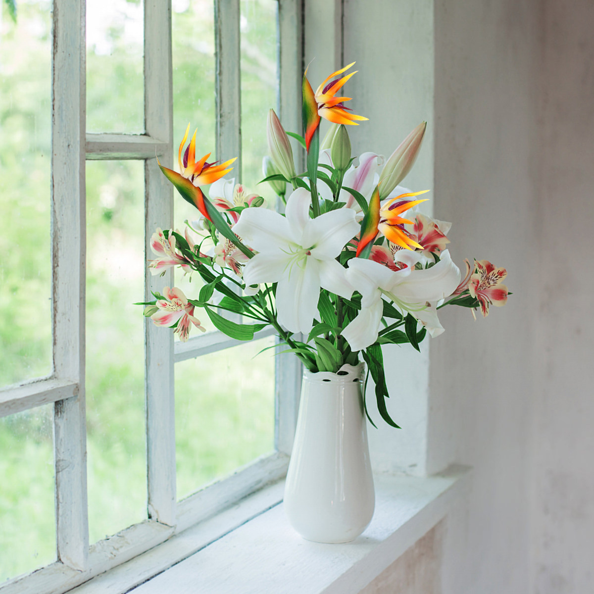 Real Touch Artificial Bird of  - Bird Paradise Strelitzia 리뷰 및 가격